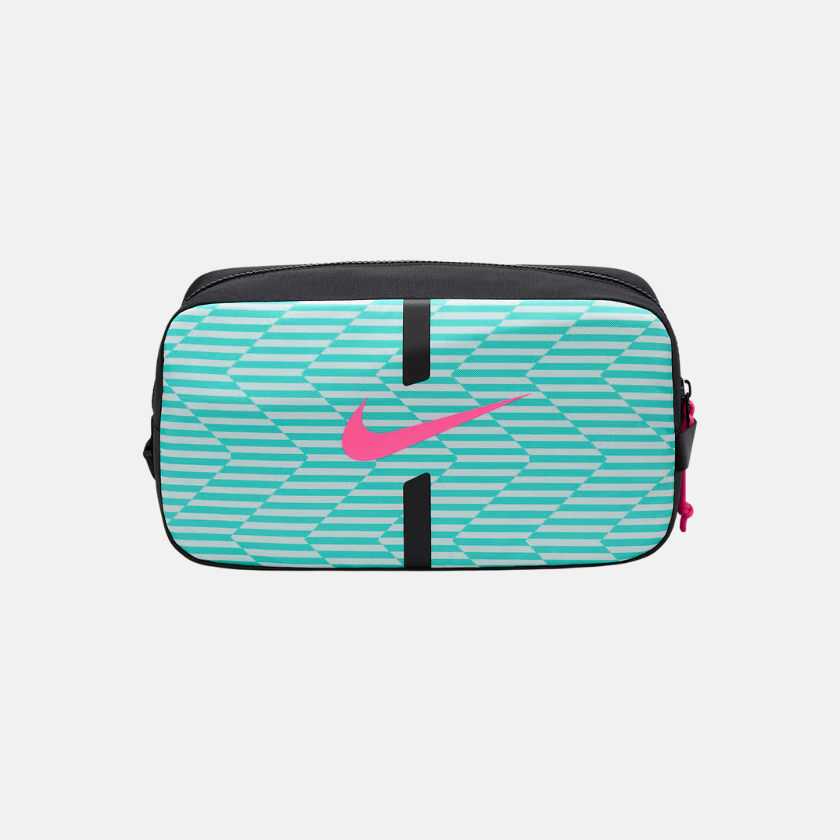 Nike Academy Football Shoe Bag – Black/Aurora Green/Pink Blast