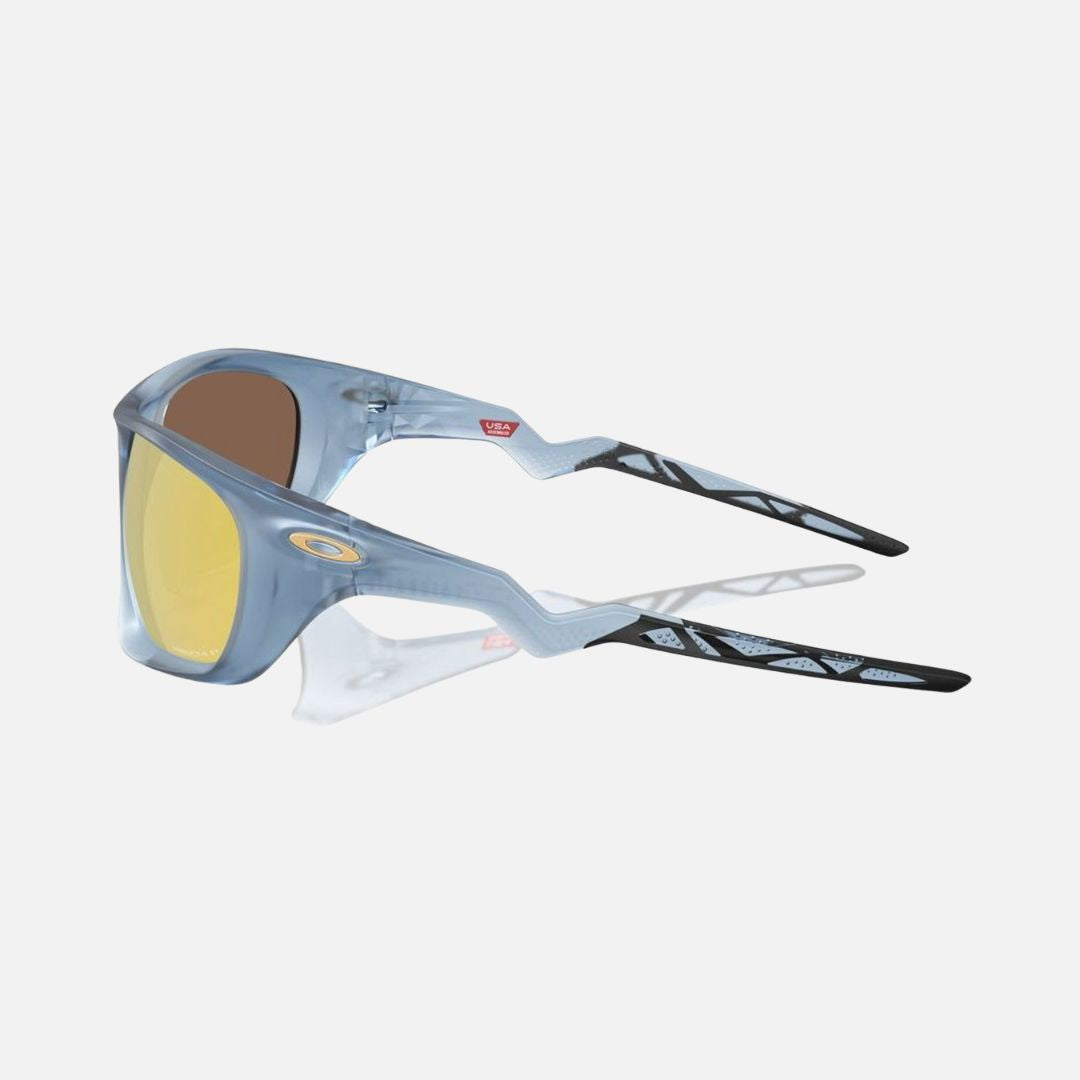 Oakley Lateralis Sunglasses Matte Transparent Abyss/Prizm 24k Polarised Lenses