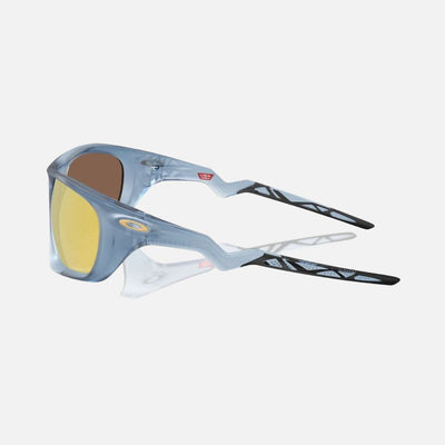 Oakley Lateralis Sunglasses Matte Transparent Abyss/Prizm 24k Polarised Lenses