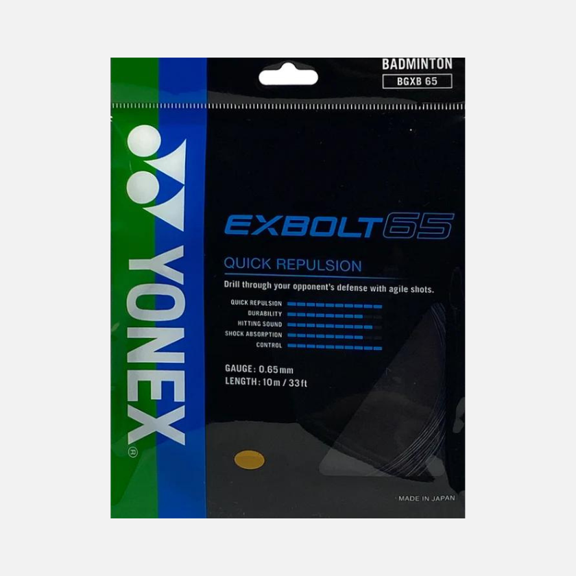 Yonex Ex Bolt 65 Badminton String -Yellow/Black