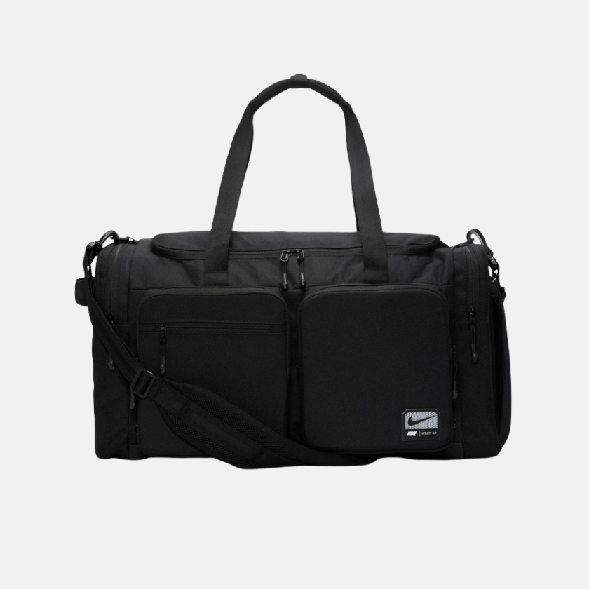 Nike Utility Power 2.0 Duffel Bag 51L – Black/White & Desert Khaki