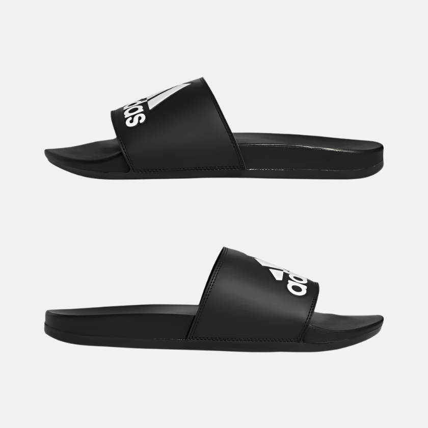 Adidas Adilette Comfort Unisex Slides -Core Black/Cloud White/Core Black