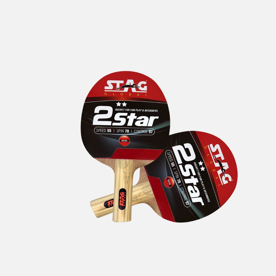 STAG GLOBAL 2 Star Table Tennis Racket | 190 Grams |