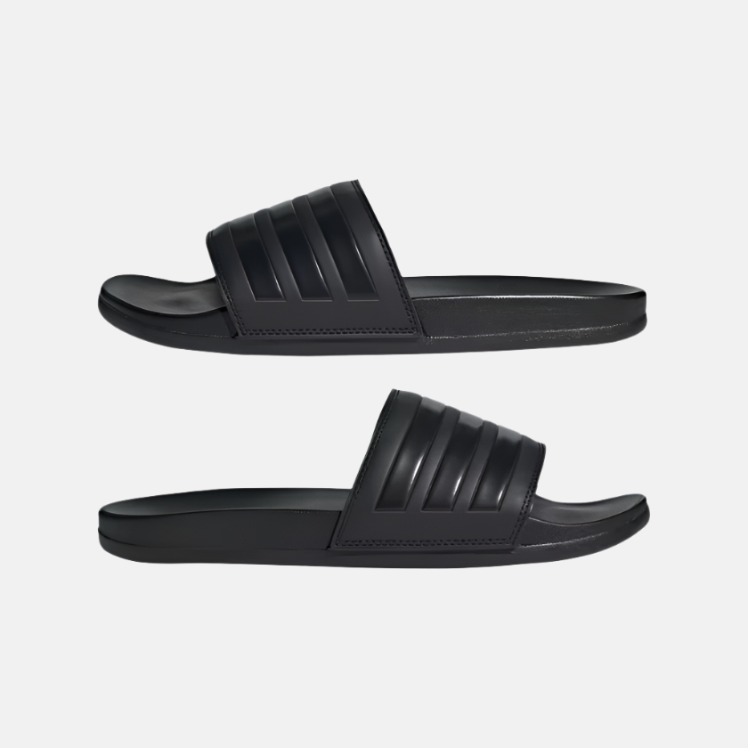 Adidas Adilette Comfort Unisex Slides -Core Black/Core Black