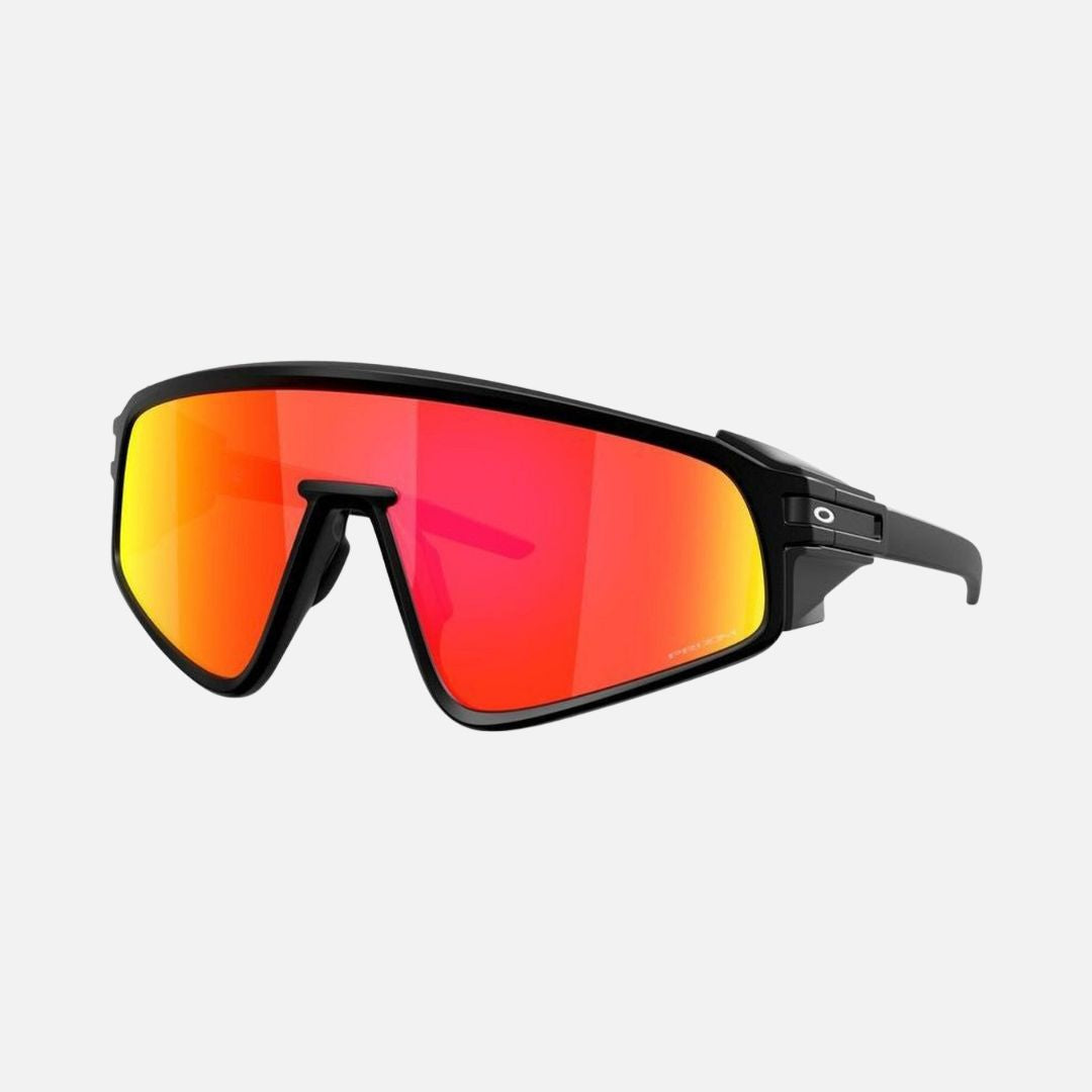 Oakley Latch Panel Sunglasses Matte Black/Prizm Ruby Lenses