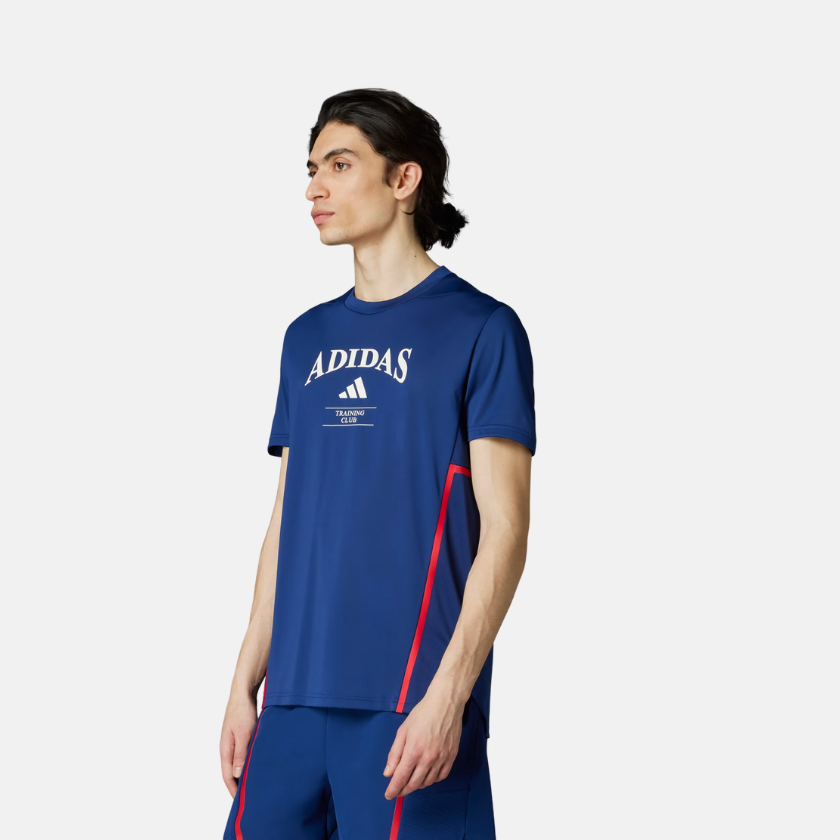 Adidas Designed-for-Training Legacy Men’s Training Tee – Dark Blue / Chalk White