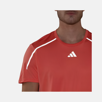 Adidas Confident Engineered Men's Running T-shirt -Coral Fusion