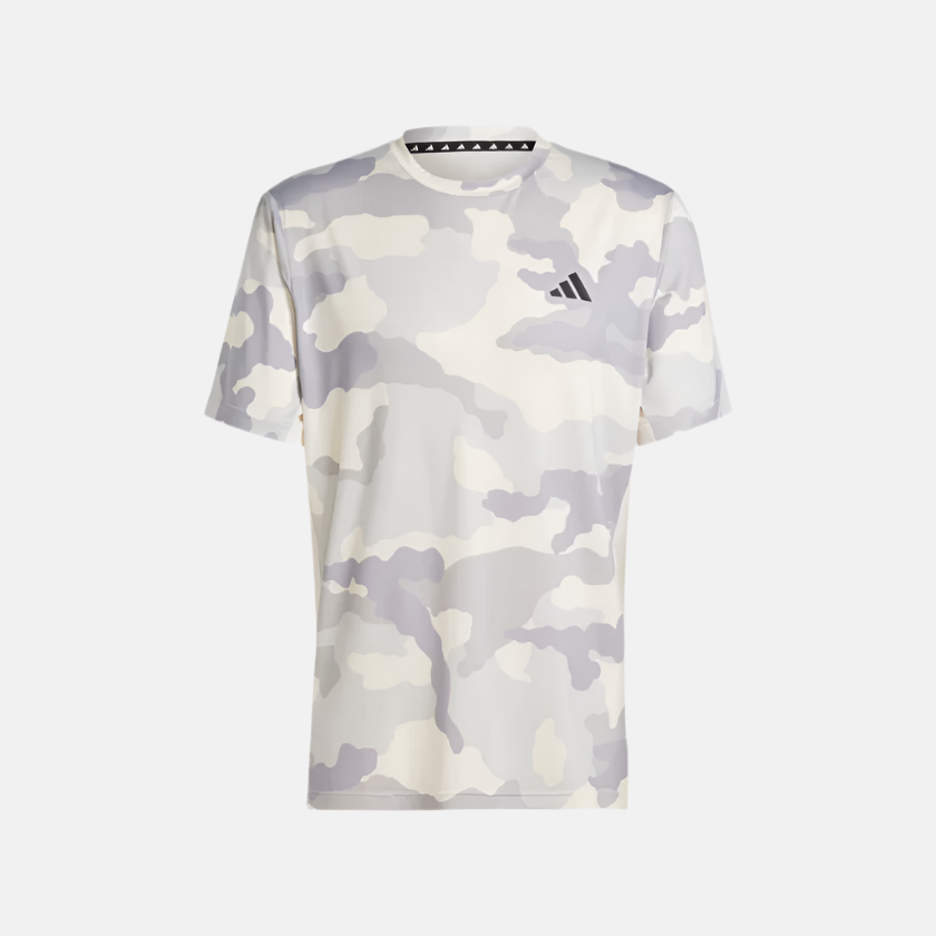 Adidas Train Essentials Camo Men's Training T-shirt -Chalk White