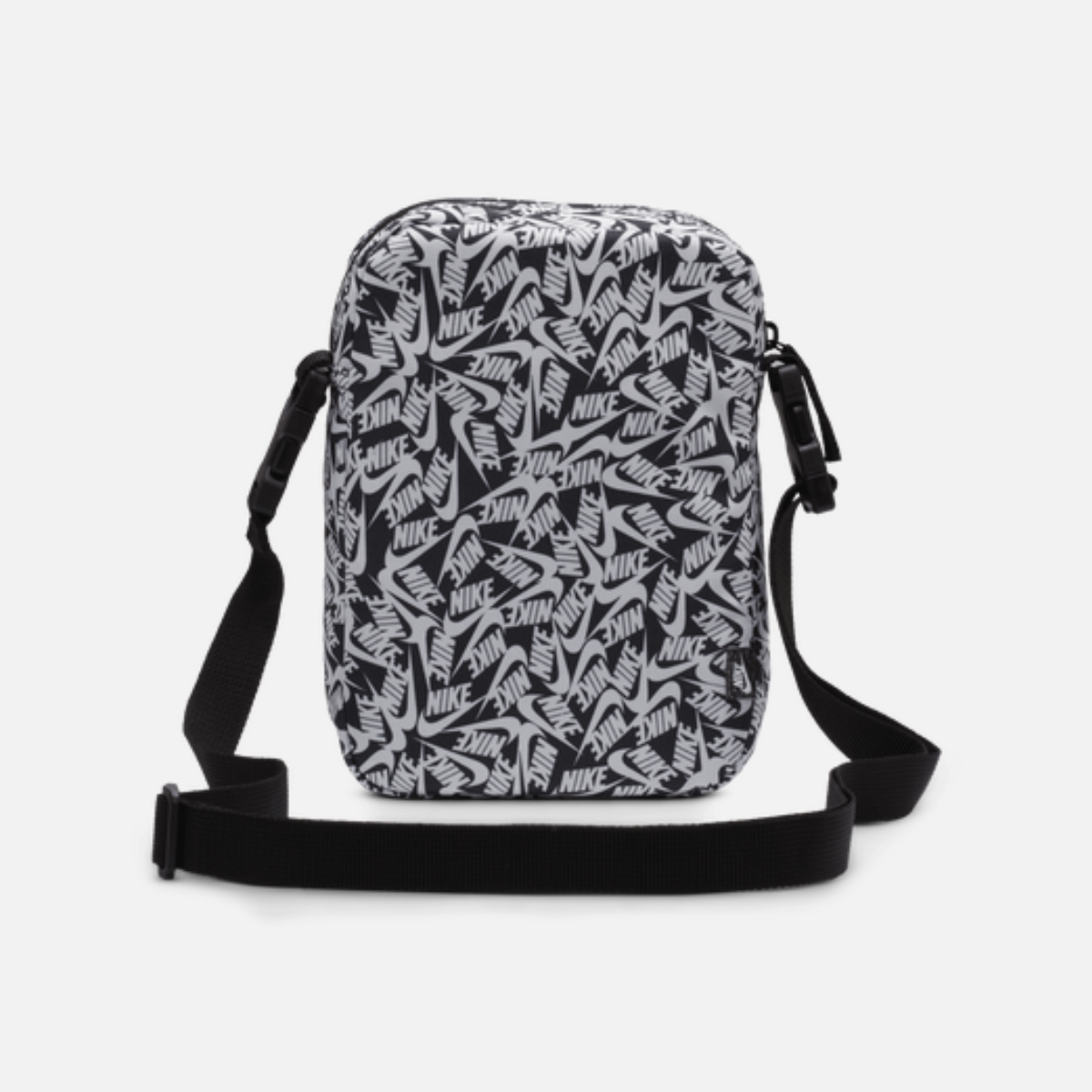 Nike Heritage Printed Cross-Body Bag (4L) -Black/White/White