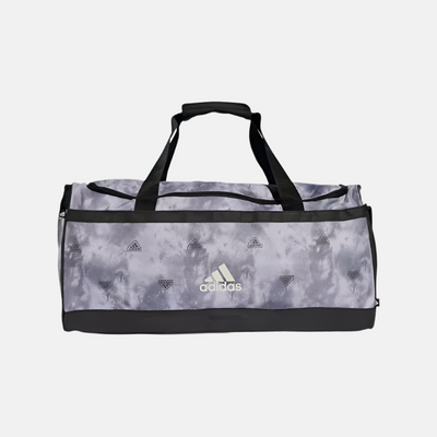 Adidas Essentials Linear Graphic Training Duffel Bag -Multicolor/Chalk White