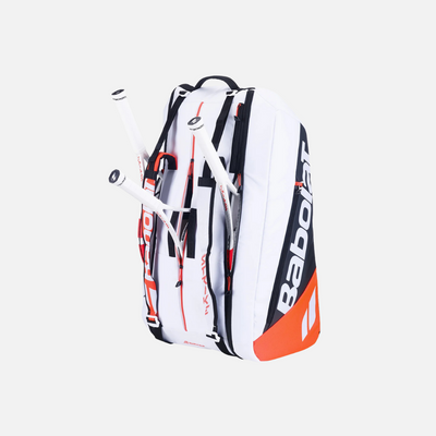 BABOLAT RHX12 PURE STRIKE  WHITE/BLACK/RED TENNIS KIT BAG