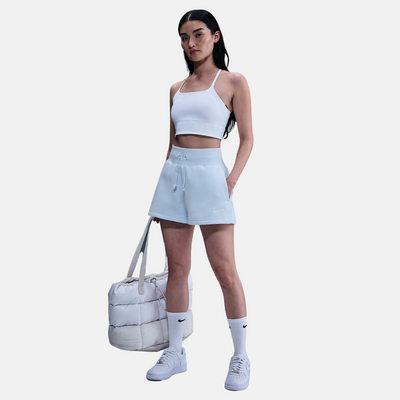 Nike Sportswear Phoenix Fleece Women's High Waist Shorts – Blue Tint/Sail