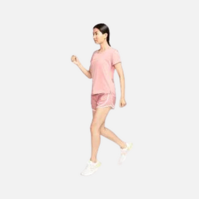 Nike Dri-fit Swoosh Hybrid Women's Short Sleeve Top-Red Stardust