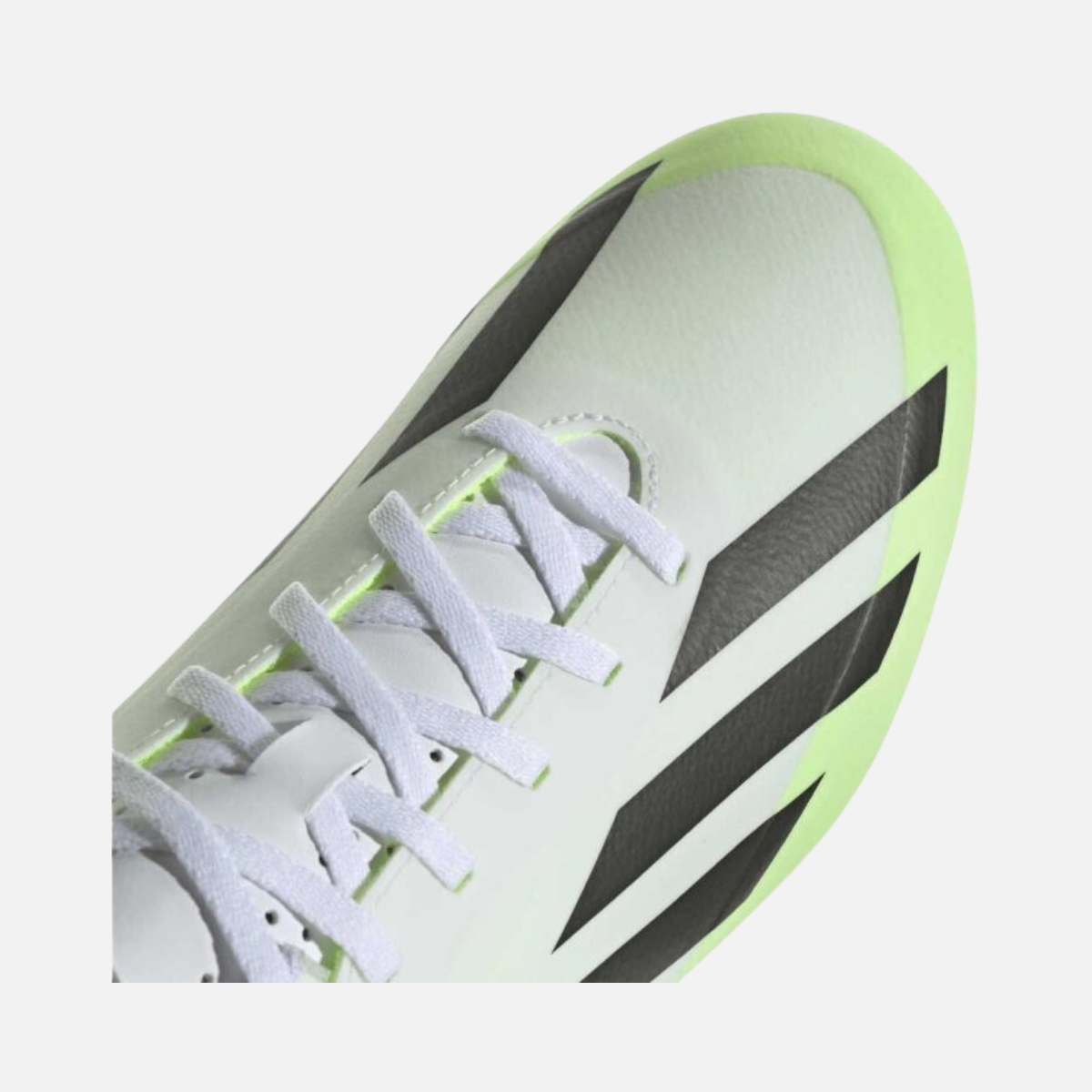 Adidas X CRAZYFAST.4 FXG Unisex Football Shoes -White/Core Black/Lucid Lemon