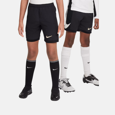 Nike Academy Older Kids' Dri-FIT Football Shorts – Black/Pale Ivory