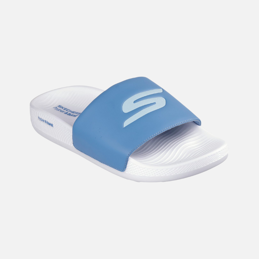 Skechers Hyper-Deriver Men's Slide -White/Blue