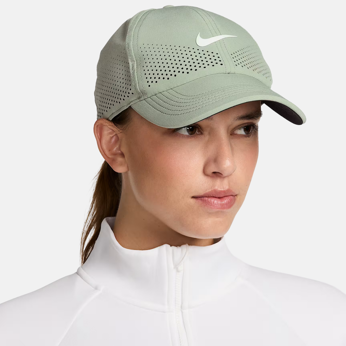 Nike Dri-FIT ADV Club Unstructured Swoosh Cap – Jade Horizon/White