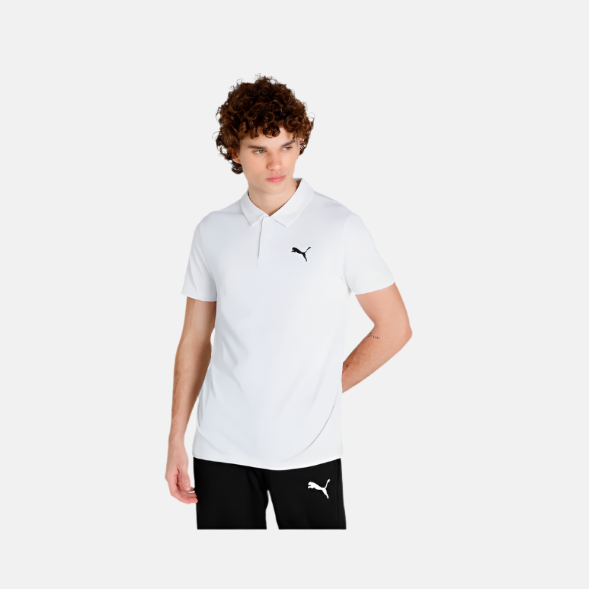 Puma All in Men's Training Polo T-shirt -White