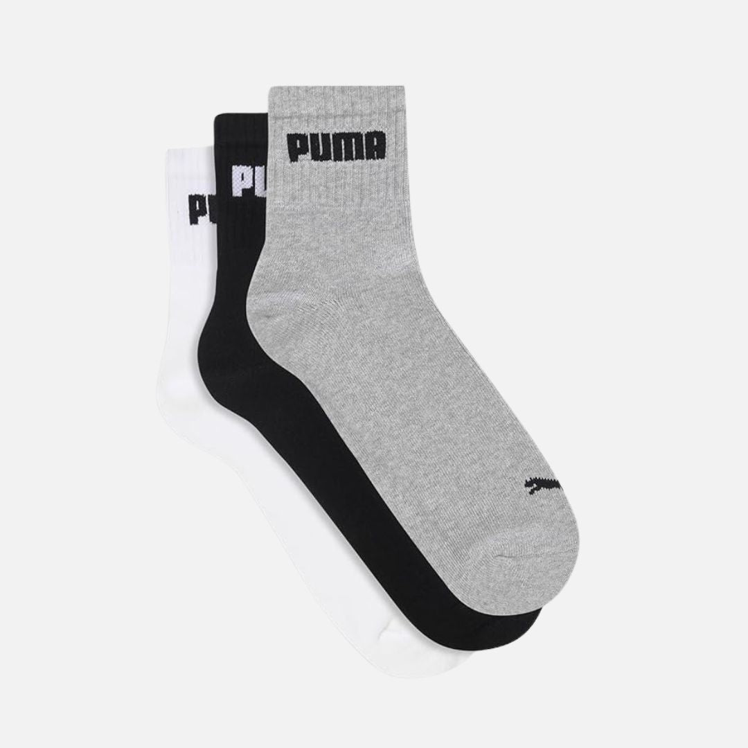 Puma Cotton Unisex-Adult Sport Quarter 3P Quarter Length Socks