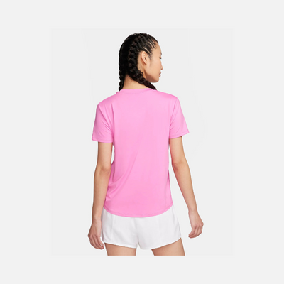 Nike One Classic Women's Dri-FIT Short-Sleeve Top -Playful Pink/Black