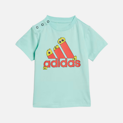Adidas X Classic Lego Graphic Kids Unisex T-shirt (6-4 Years) -Ice Green