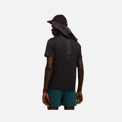 Puma Graphics Running Faster Men's Tee Black-Q3 & Q4