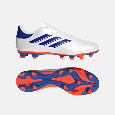 Adidas Copa Pure 2 Club Flexible Ground Football Shoes -Cloud White/Lucid Blue/Solar Red