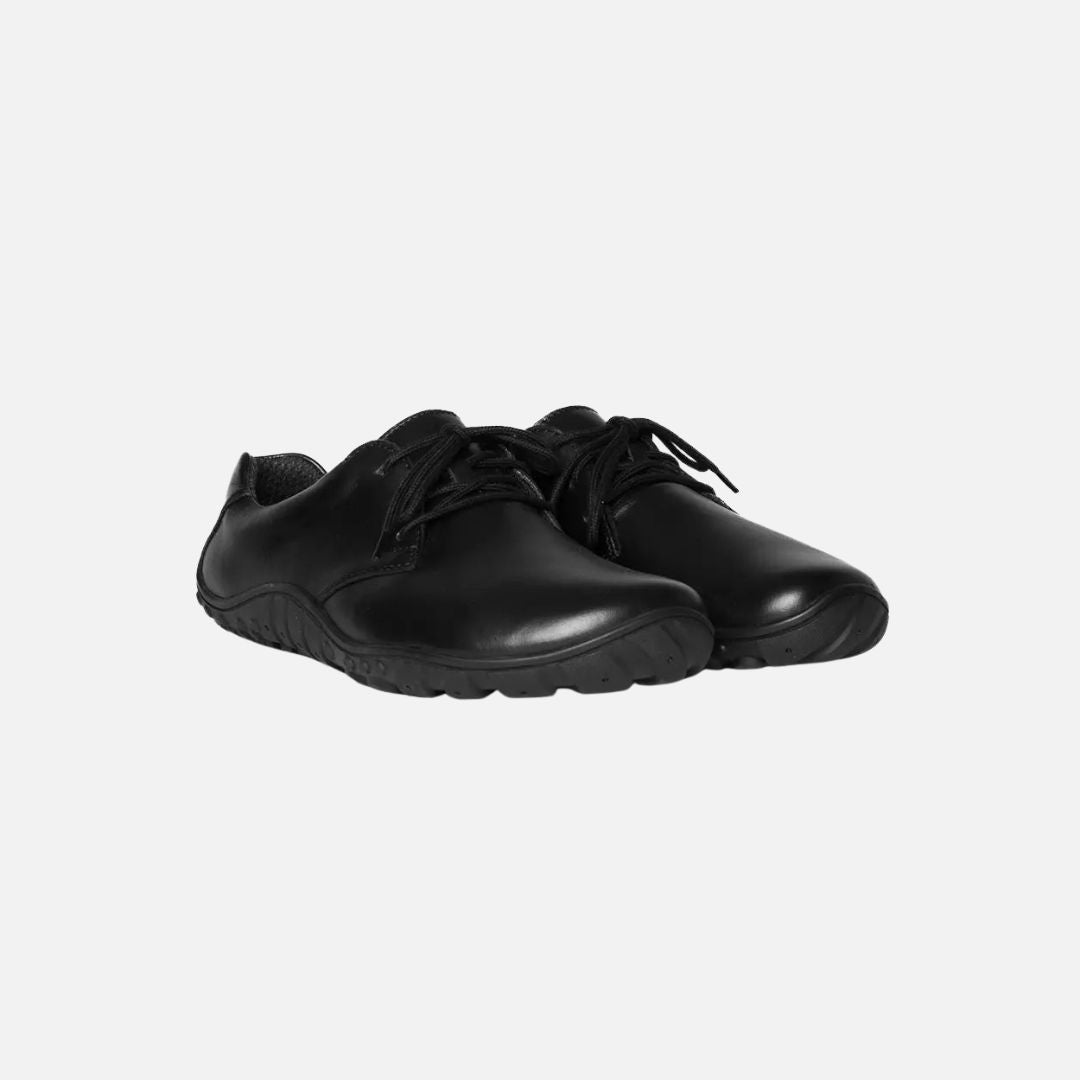 BAER URBN Leder Executive unisex Barefoot Shoes- Black