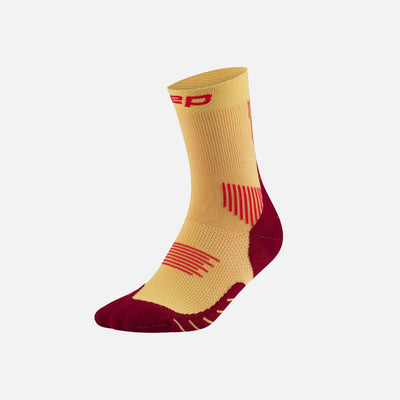 Cep Core Run Socks Mid Cut Women - marigold/burgundy