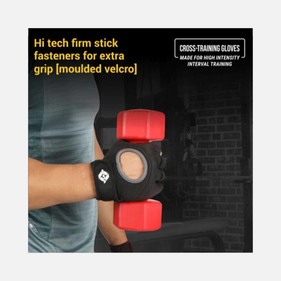 Nivia Tough Grip Weightliftng Gym Gloves -Black