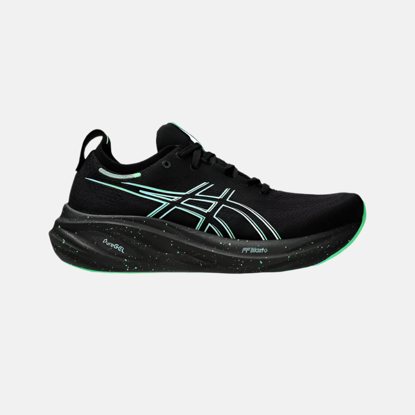 Asics Gel-Nimbus 26 Men's Running Shoes -Black/Soothing Sea