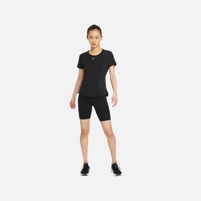 Nike Dri-FIT One Luxe Women's Standard Fit Short-Sleeve Top -Black