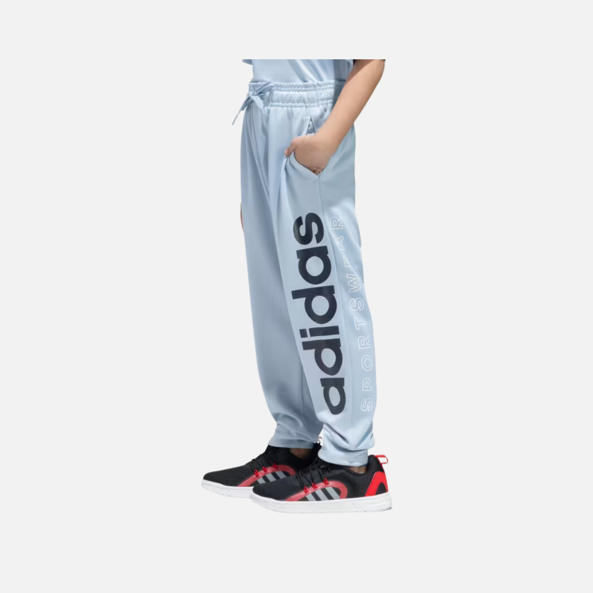 Adidas Kids Boy Graphic Pant (7-16 Years)-Wonder Blue