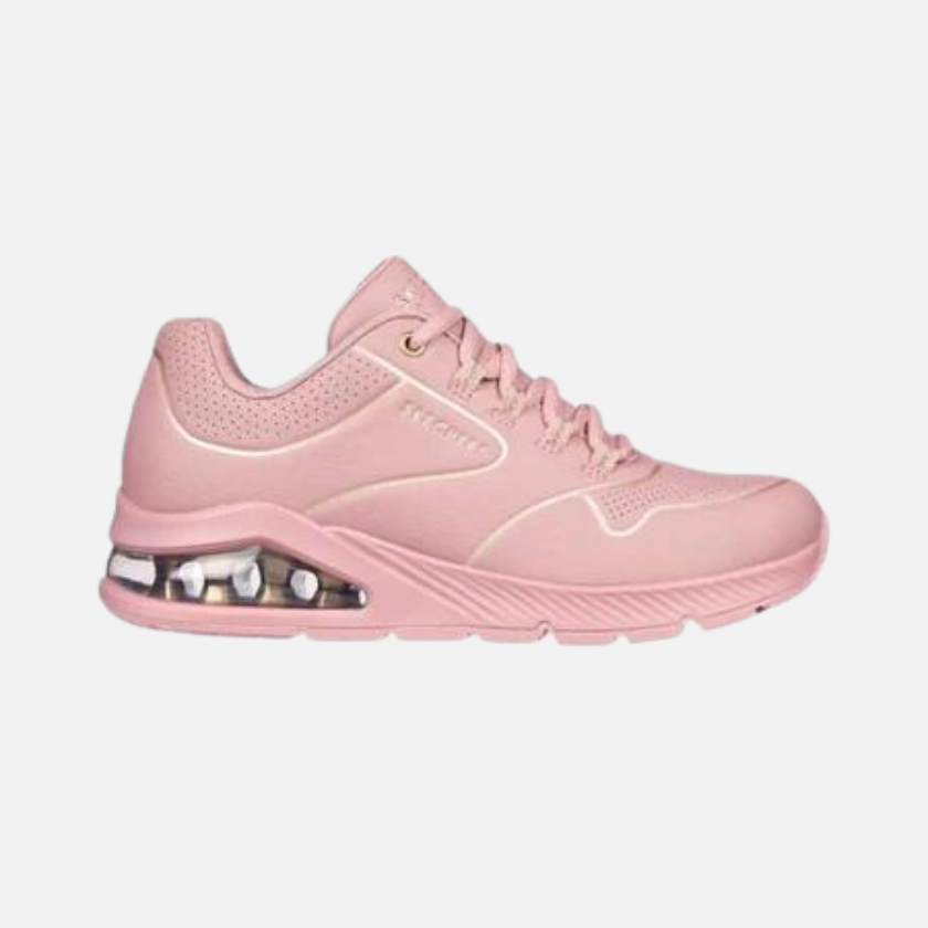 Skechers Uno 2 Golden Trim Womens Shoes - Pink/Gold