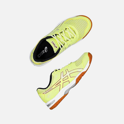 Asics Gel Courtmov+ Badminton Men Shoes -Glow Yellow Rust