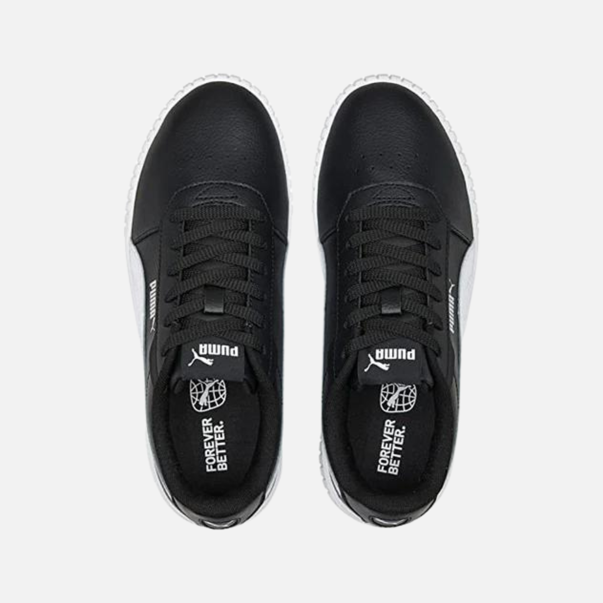 Puma Carina 2.0 Sneakers Women's Lifestyle Shoes - Black/White/Silver