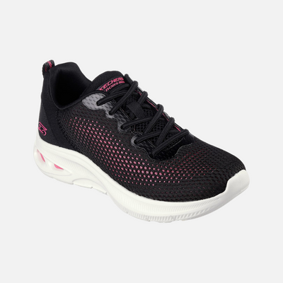 Skechers Bobs Unity-Hint Of Color Women's Walking Shoes -Black/Hot Pink