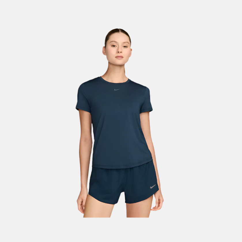 Nike One Classic Dri-FIT Women's Short-Sleeve Top -Armoury Navy/Black