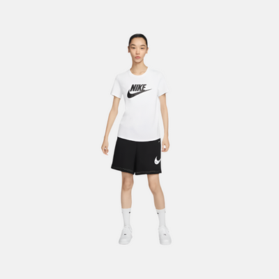 Nike Sportswear Essentials Women's Logo T-Shirt -White/Black