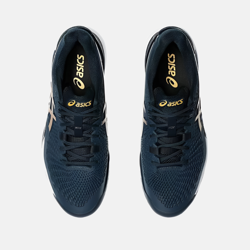 Asics GEL-RESOLUTION 9 Men's Tennis Shoes -French Blue/Pure Gold