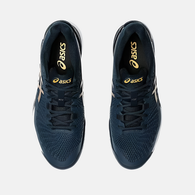 Asics GEL-RESOLUTION 9 Men's Tennis Shoes -French Blue/Pure Gold