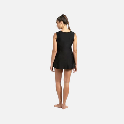 Speedo Adult Female Closedback Swim Dress Boyleg -Black/Oxid Grey