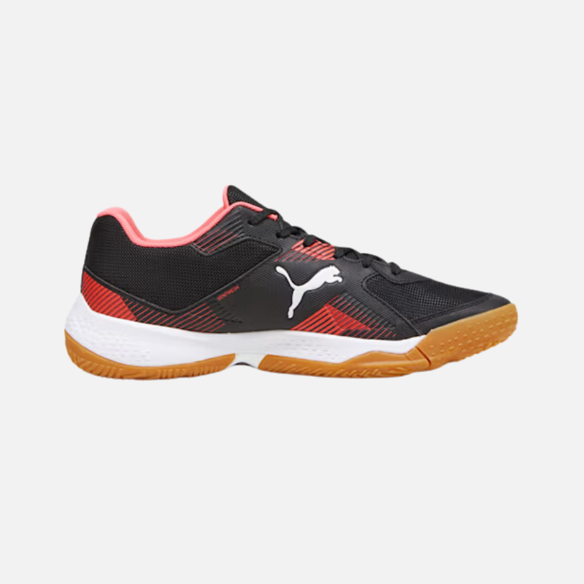 Puma Solarflash II Unisex Indoor Running Shoes -Black/Fire Orchid/White/Gum