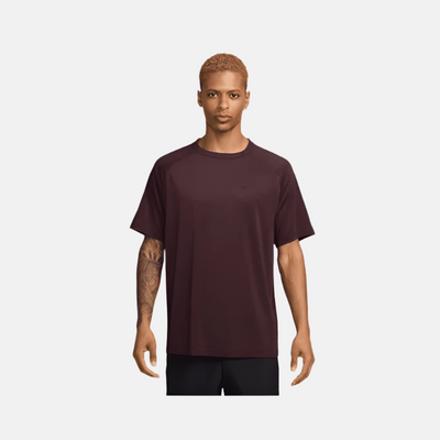 Nike Dri-Fit Ready Short-Sleeve Men's T-shirt -Burgundy Crush/Black