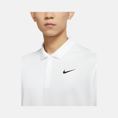 Nike Dri-FIT Victory Men's Golf Polo T-shirt -White/Black