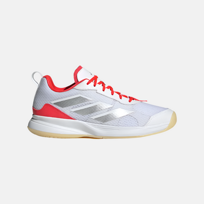 Adidas Avaflash Low Women's Tennis Shoes -Cloud White/Silver Metallic/Lucid Red