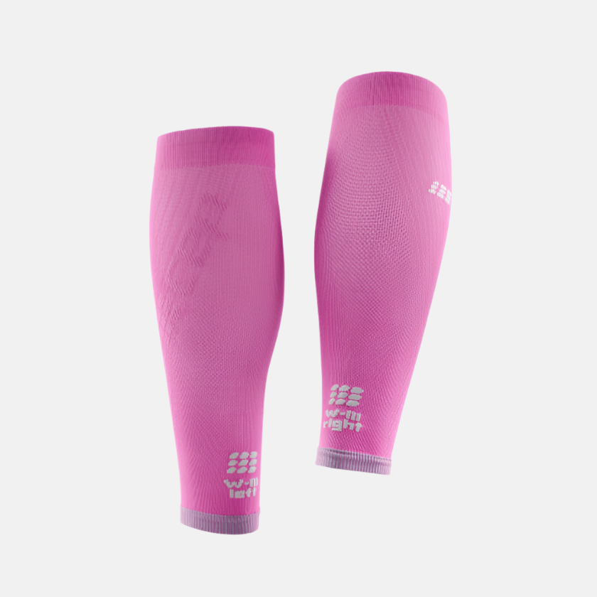 Cep Ultralight Compression Women's Calf Sleeves -Pink/LT Grey