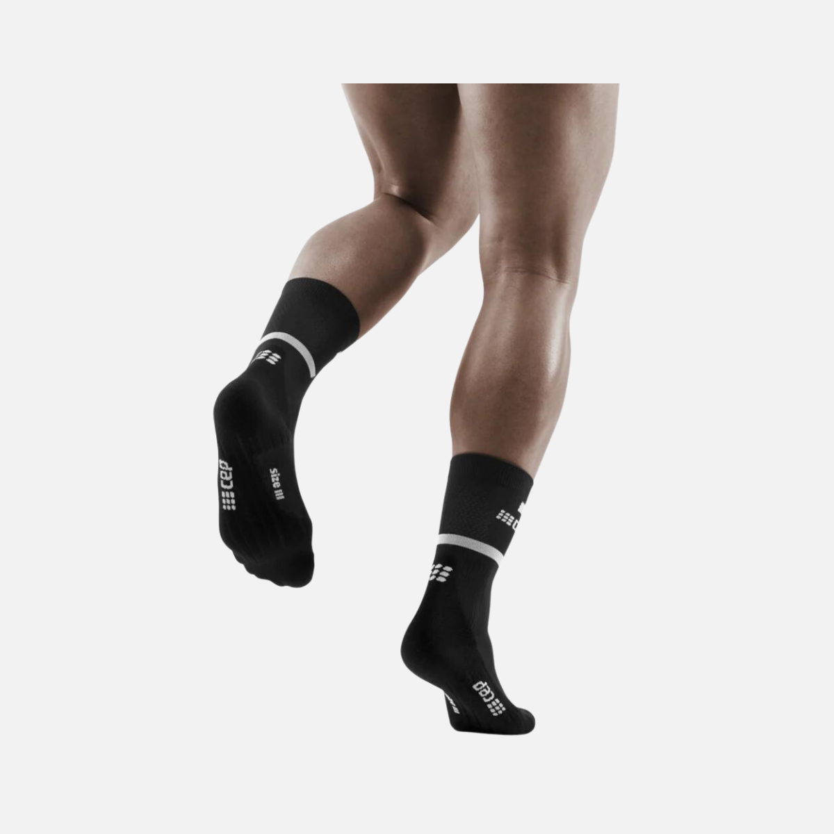 Cep The Run Compression 4.0 Mid Cut Men's Socks -Black
