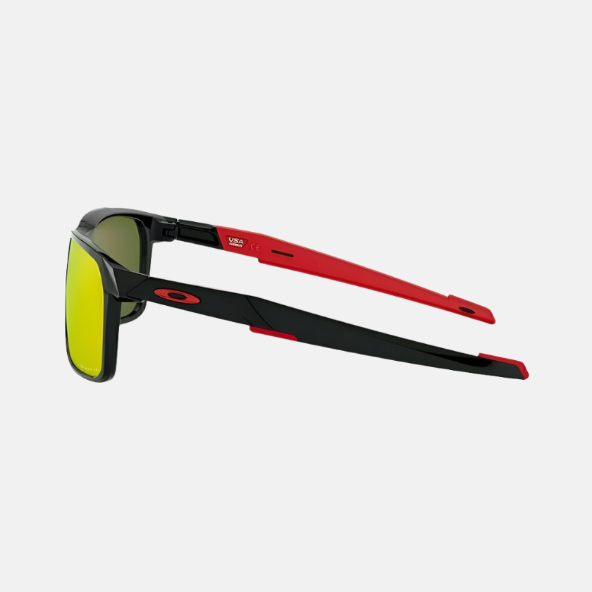 Oakley Portal X Sunglasses Polished Black/Prizm Ruby Polarised Lenses