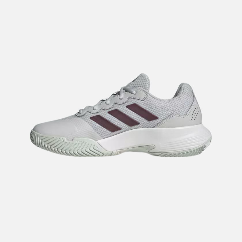 Adidas Gamecourt 2.0 Women's Tennis Shoes -Grey One/Aurora Met. S24/Core White